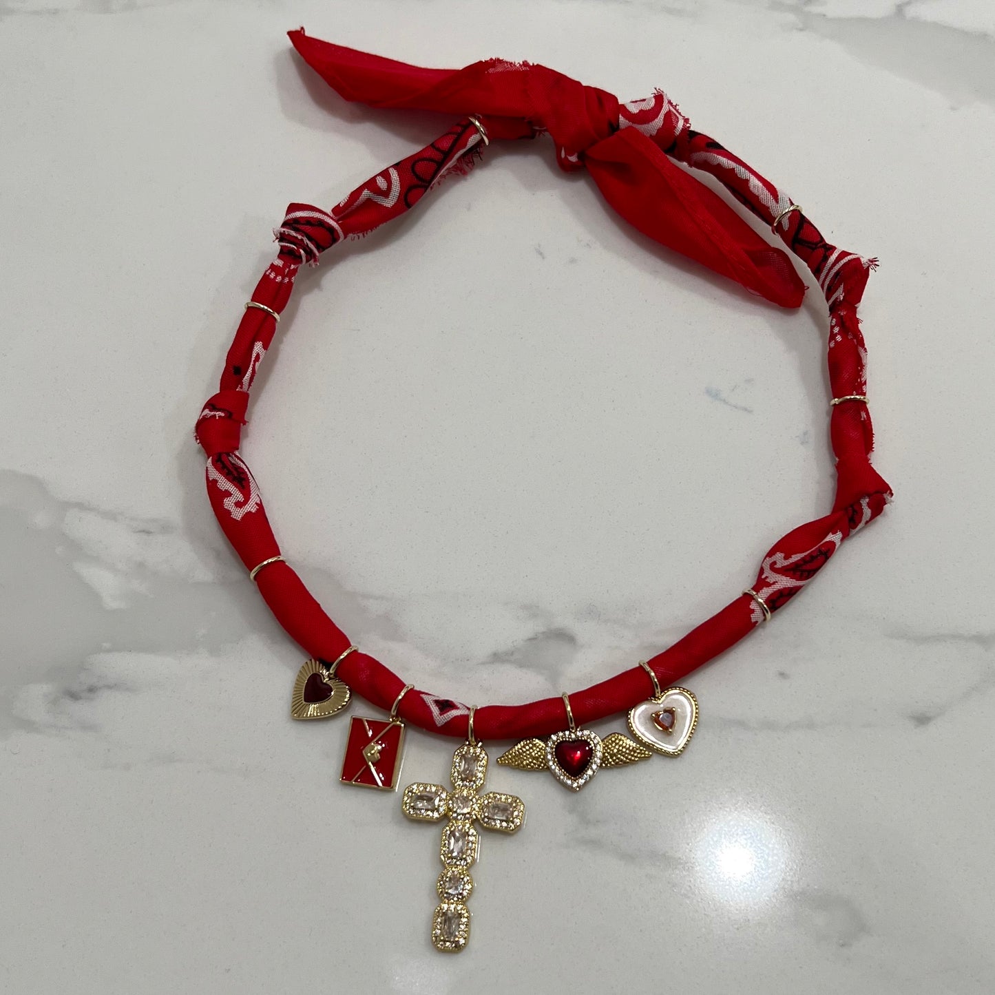 Cheyenne Bandana Necklace Red