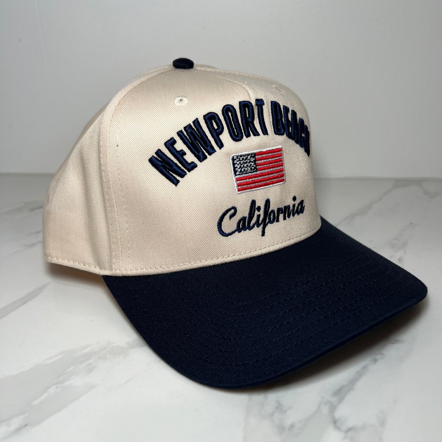 Newport Beach Trucker Hat - Flag