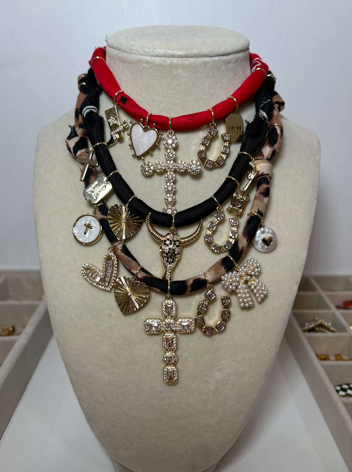 Cheyenne Bandana Necklace Red