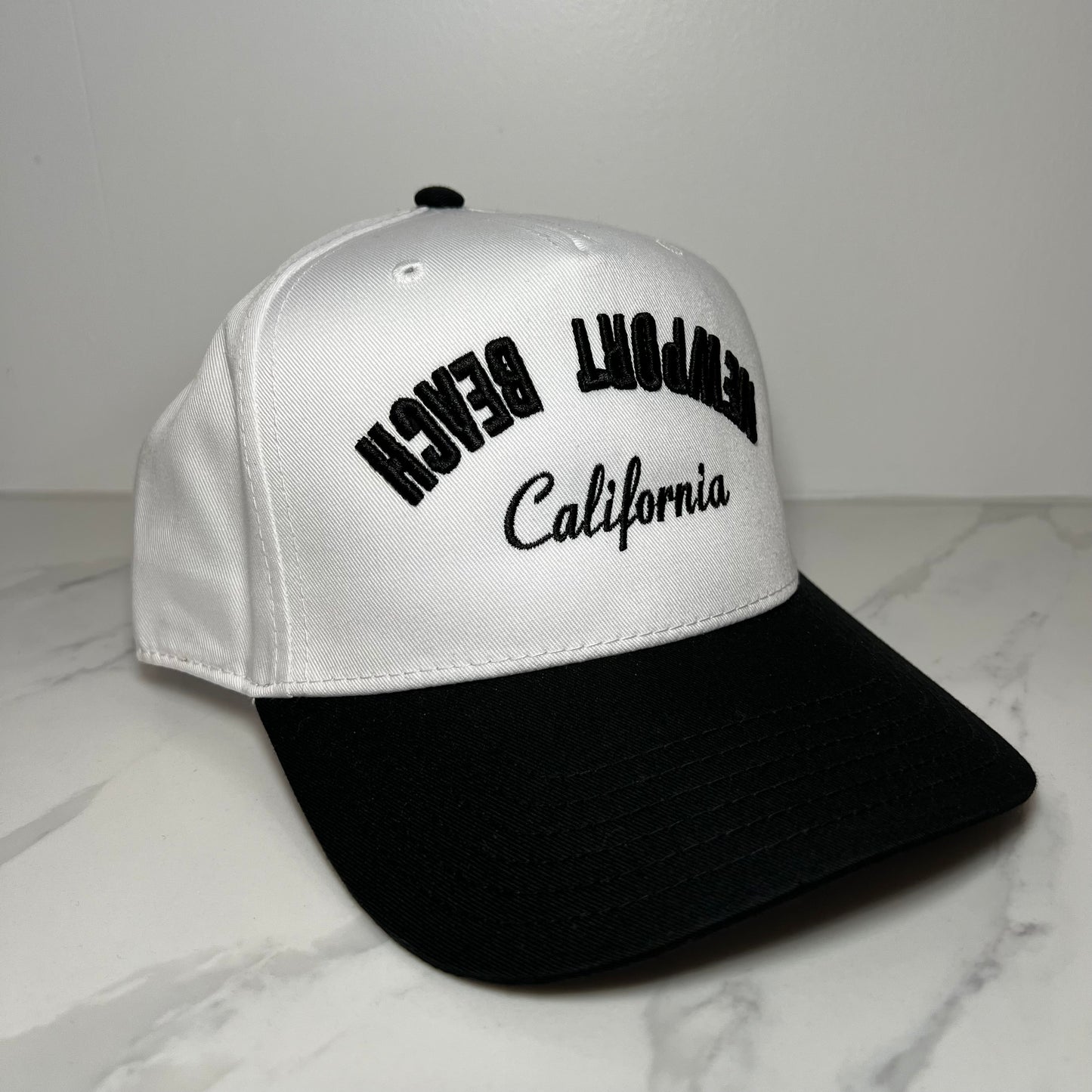Newport Beach Trucker Hat - Black