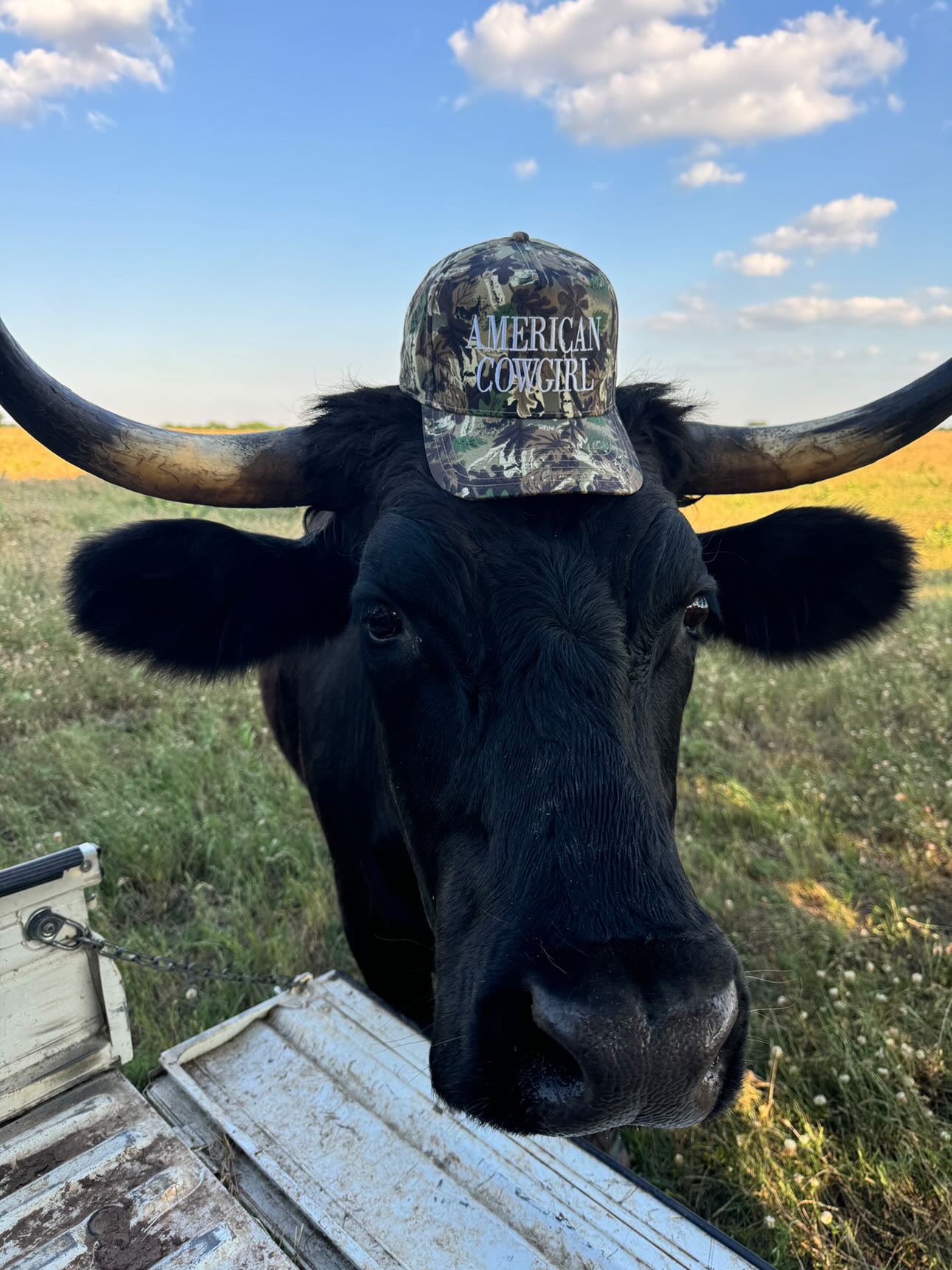 American Cowgirl Camo White