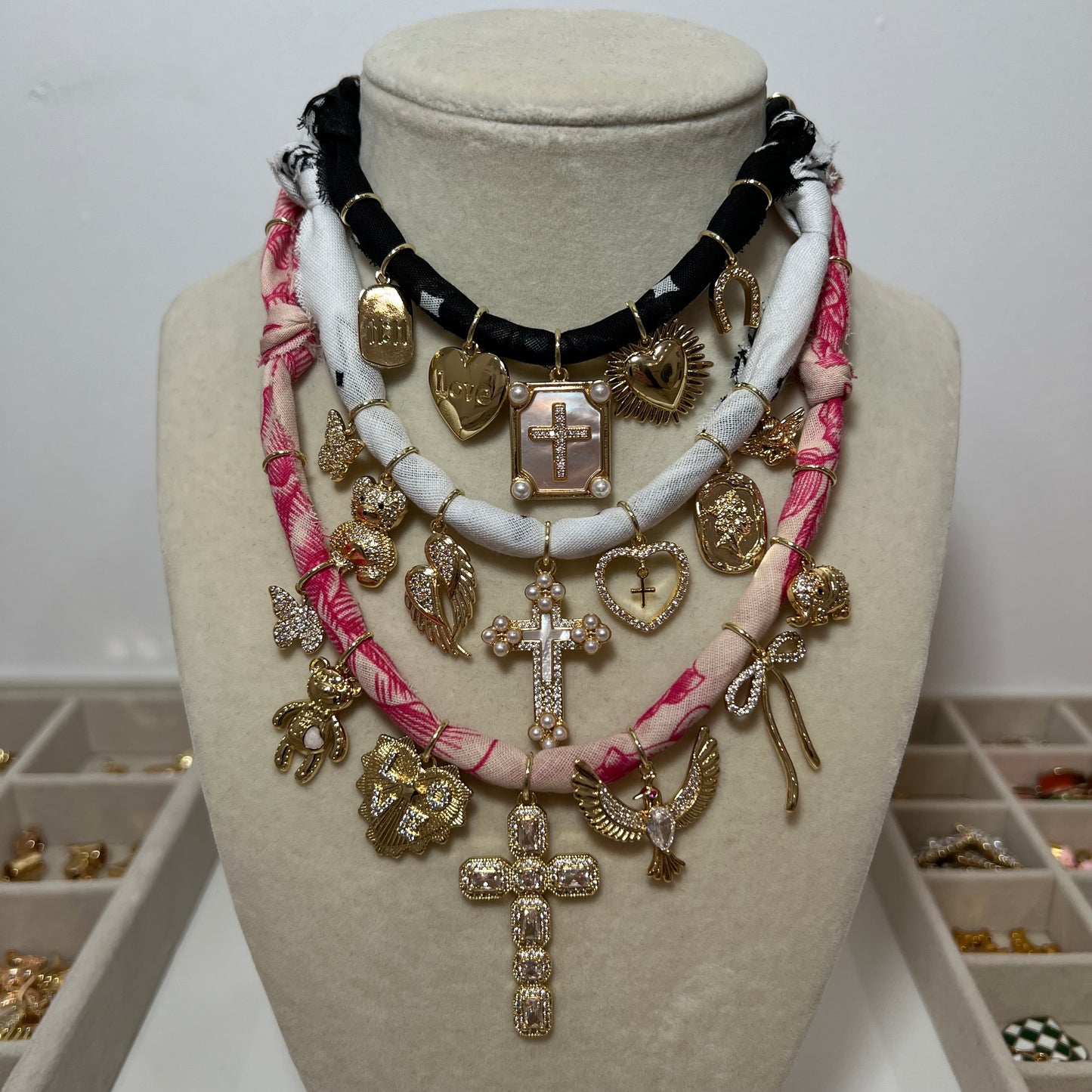 Floral Savannah Bandana Necklace