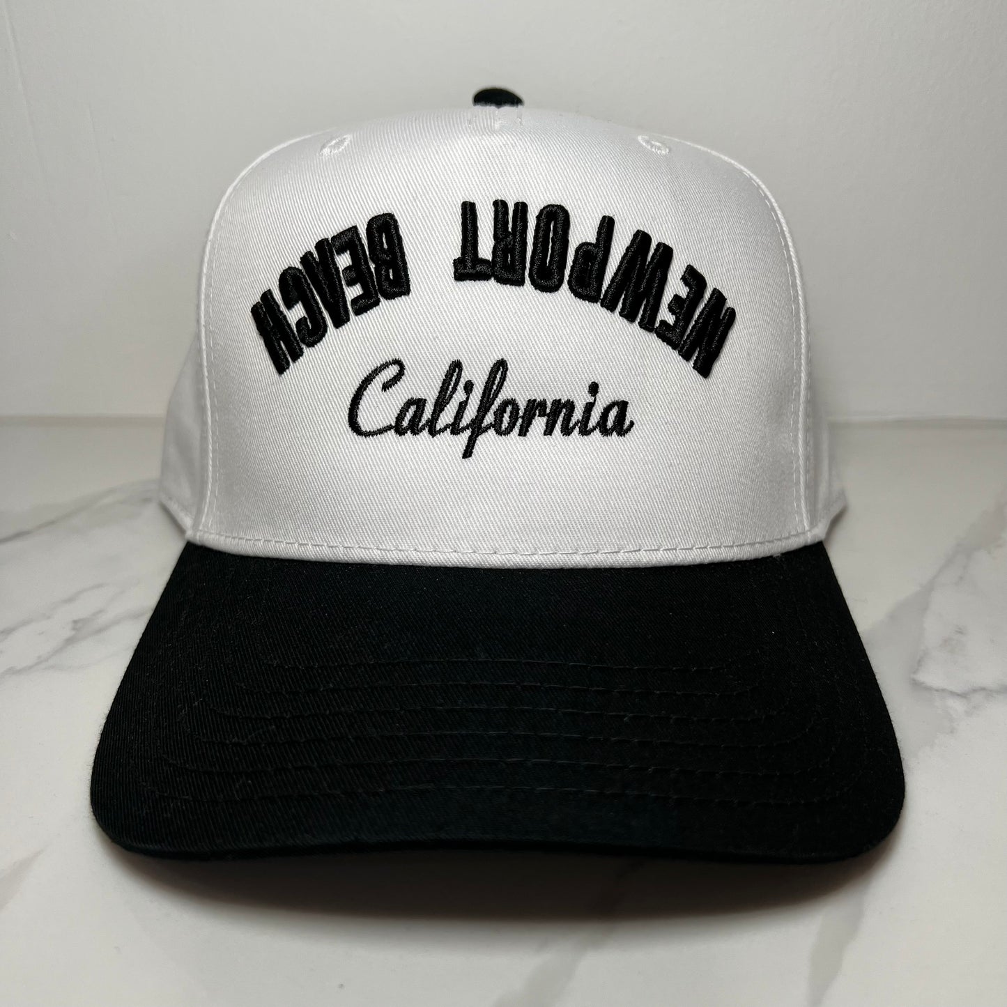 Newport Beach Trucker Hat - Black