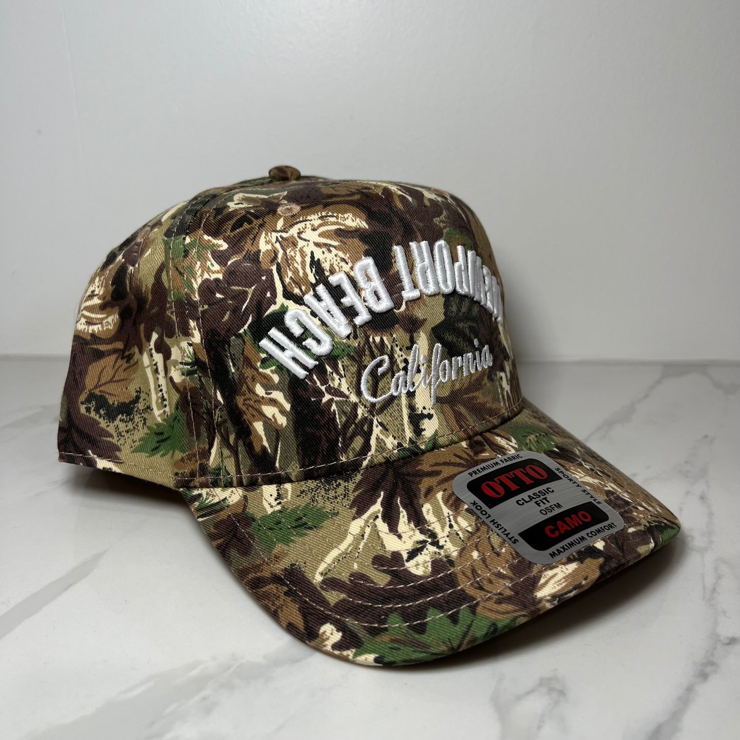Newport Beach Trucker Hat - Camo