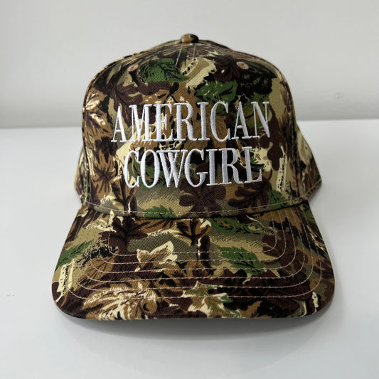 American Cowgirl Camo White