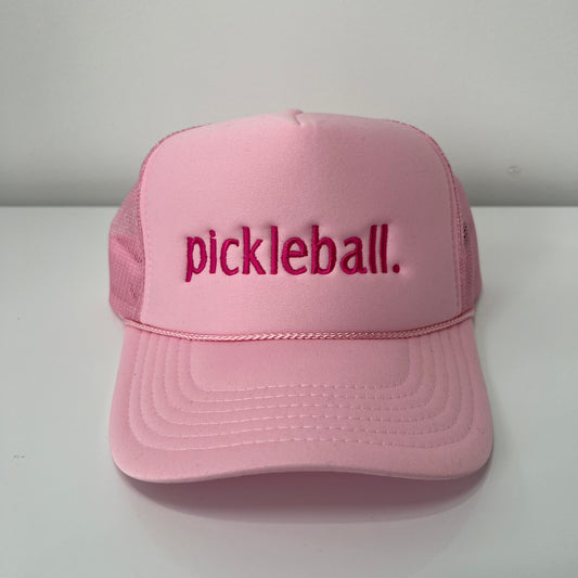 Pickleball. Trucker Hat Light Pink